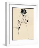 Study in Indian Ink by Forain, C1898-Jean Louis Forain-Framed Giclee Print