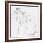 Study in Line, C1898-Jean Louis Forain-Framed Giclee Print