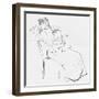 Study in Line, C1898-Jean Louis Forain-Framed Giclee Print