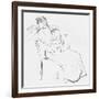 Study in Line, C1898-Jean Louis Forain-Framed Giclee Print