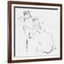 Study in Line, C1898-Jean Louis Forain-Framed Giclee Print