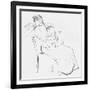 Study in Line, C1898-Jean Louis Forain-Framed Giclee Print