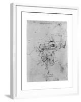 Study in Proportion of a Horse's Leg, Late 15th or Early 16th Century-Leonardo da Vinci-Framed Giclee Print