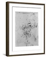 Study in Proportion of a Horse's Leg, Late 15th or Early 16th Century-Leonardo da Vinci-Framed Giclee Print