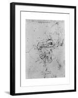 Study in Proportion of a Horse's Leg, Late 15th or Early 16th Century-Leonardo da Vinci-Framed Giclee Print