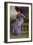 Study in Purple: Portrait of Gertrude McFarland, 1912-Theodore Wores-Framed Giclee Print