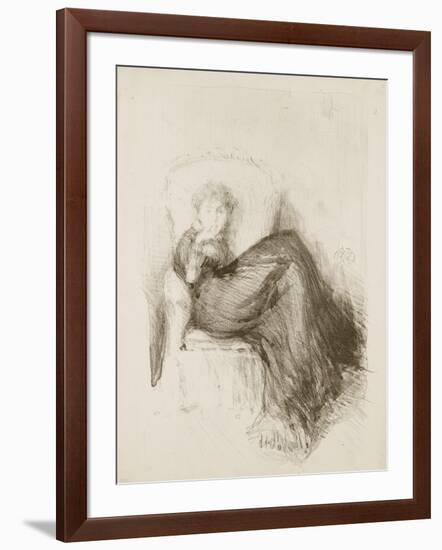 Study: Maud Seated, 1878-James Abbott McNeill Whistler-Framed Giclee Print