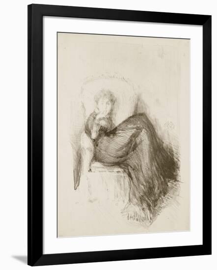 Study: Maud Seated, 1878-James Abbott McNeill Whistler-Framed Giclee Print