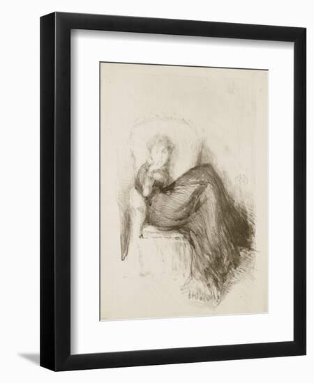 Study: Maud Seated, 1878-James Abbott McNeill Whistler-Framed Giclee Print