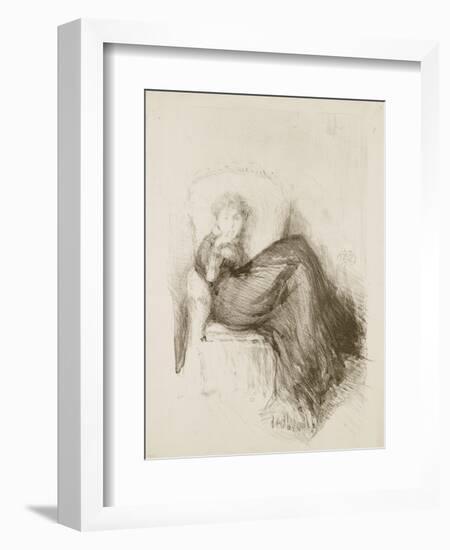 Study: Maud Seated, 1878-James Abbott McNeill Whistler-Framed Giclee Print