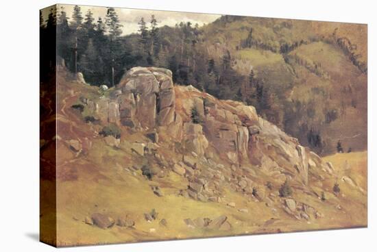 Study near Bernau in the Black Forest-Eugen Bracht-Stretched Canvas