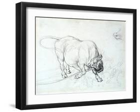 Study of a Bull-Theodore Gericault-Framed Giclee Print