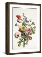 Study of a Bunch of Flowers, 1817-Antoine Berjon-Framed Giclee Print