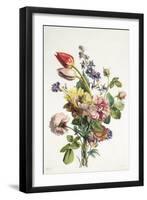 Study of a Bunch of Flowers, 1817-Antoine Berjon-Framed Giclee Print