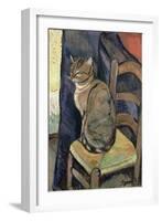 Study of a Cat, 1918-Suzanne Valadon-Framed Giclee Print