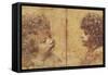Study of a Child's Head-Leonardo da Vinci-Framed Stretched Canvas