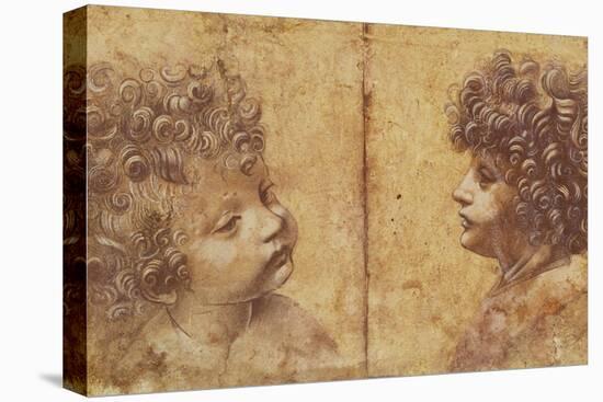 Study of a Child's Head-Leonardo da Vinci-Stretched Canvas