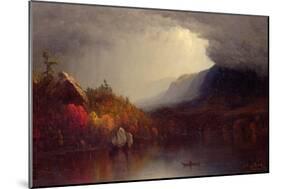 Study of a Coming Storm on Lake George, 1863-Sanford Robinson Gifford-Mounted Giclee Print