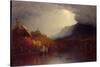 Study of a Coming Storm on Lake George, 1863-Sanford Robinson Gifford-Stretched Canvas