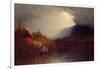 Study of a Coming Storm on Lake George, 1863-Sanford Robinson Gifford-Framed Giclee Print