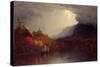 Study of a Coming Storm on Lake George, 1863-Sanford Robinson Gifford-Stretched Canvas