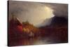 Study of a Coming Storm on Lake George, 1863-Sanford Robinson Gifford-Stretched Canvas
