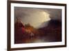 Study of a Coming Storm on Lake George, 1863-Sanford Robinson Gifford-Framed Giclee Print