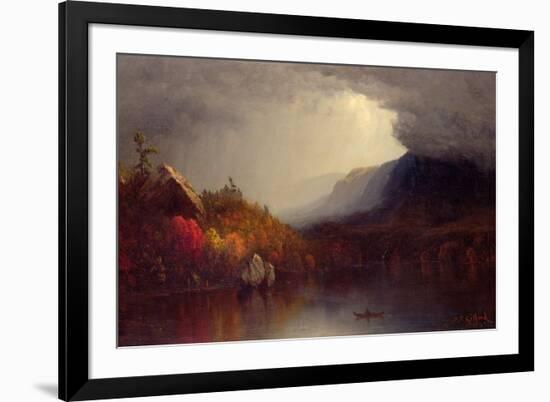 Study of a Coming Storm on Lake George, 1863-Sanford Robinson Gifford-Framed Giclee Print