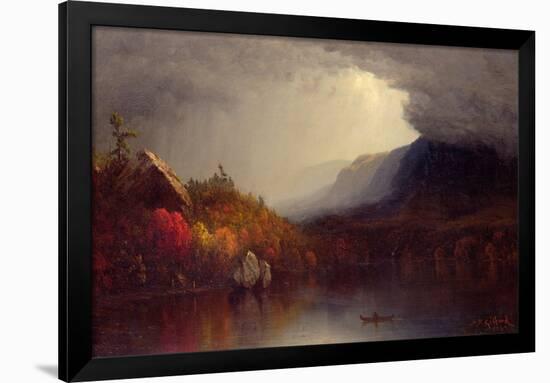 Study of a Coming Storm on Lake George, 1863-Sanford Robinson Gifford-Framed Giclee Print