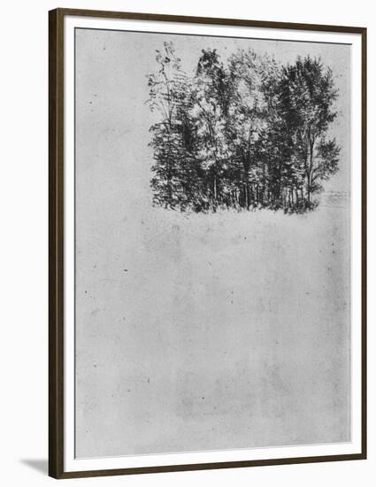 Study of a Coppice', c1480 (1945)-Leonardo Da Vinci-Framed Premium Giclee Print