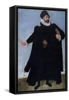 Study of a Costume, 16th Century-Lucas van Valckenborch-Framed Stretched Canvas