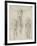 Study of a Crucified Christ and Two Figures, C.1560-Michelangelo Buonarroti-Framed Giclee Print