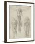 Study of a Crucified Christ and Two Figures, C.1560-Michelangelo Buonarroti-Framed Giclee Print