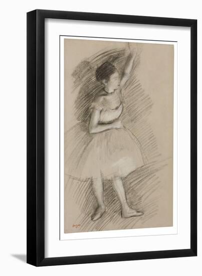 Study of a Dancer, 1873-1874-Edgar Degas-Framed Premium Giclee Print