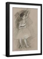 Study of a Dancer; Etude De Danseuse, 1873-1874-Edgar Degas-Framed Giclee Print