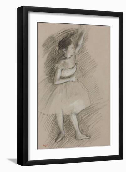 Study of a Dancer; Etude De Danseuse, 1873-1874-Edgar Degas-Framed Giclee Print