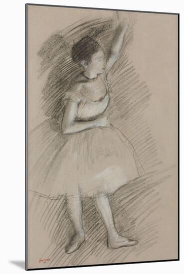 Study of a Dancer; Etude De Danseuse, 1873-1874-Edgar Degas-Mounted Giclee Print