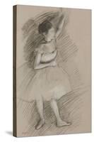 Study of a Dancer; Etude De Danseuse, 1873-1874-Edgar Degas-Stretched Canvas