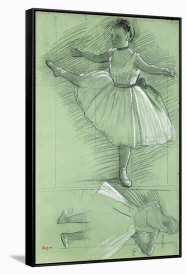 Study of a Dancer-Edgar Degas-Framed Stretched Canvas