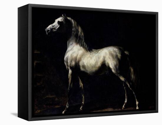 Study of a Dapple Grey-Théodore Géricault-Framed Stretched Canvas