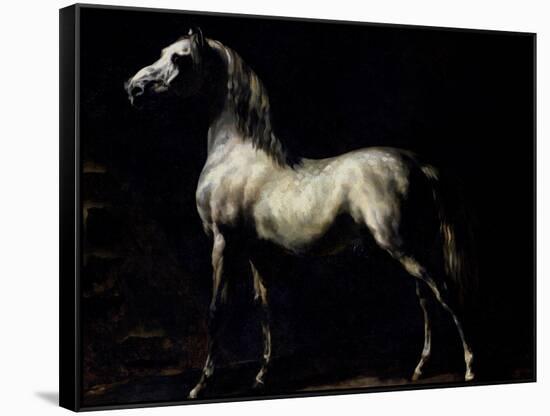 Study of a Dapple Grey-Théodore Géricault-Framed Stretched Canvas