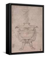 Study of a Decorative Urn-Michelangelo Buonarroti-Framed Stretched Canvas