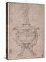 Study of a Decorative Urn-Michelangelo Buonarroti-Stretched Canvas