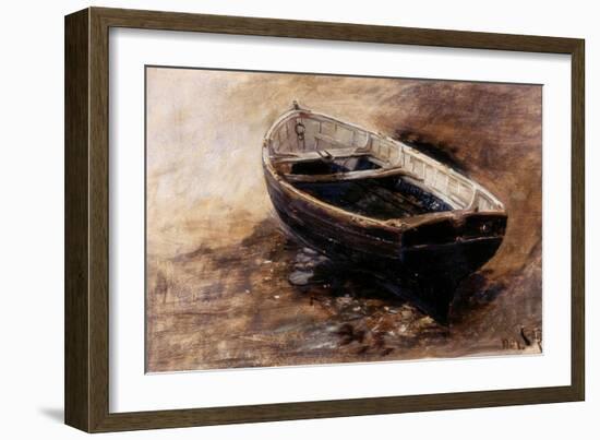 Study of a Dinghy, 1901-Charles Napier Hemy-Framed Giclee Print