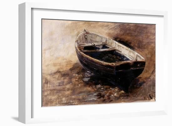 Study of a Dinghy, 1901-Charles Napier Hemy-Framed Giclee Print