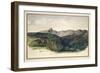 Study of a Distant Range of Mountains, 1860-William Dyce-Framed Giclee Print