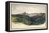 Study of a Distant Range of Mountains, 1860-William Dyce-Framed Stretched Canvas