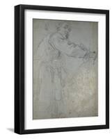 Study of a Draped Male Figure-Annibale Carracci-Framed Giclee Print