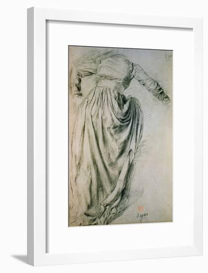 Study of a Draped Woman-Edgar Degas-Framed Giclee Print