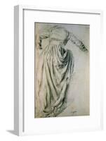 Study of a Draped Woman-Edgar Degas-Framed Giclee Print